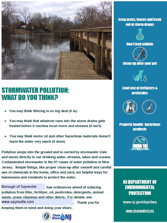 Stomwater Management Information from the NJDEP