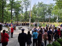 Residents paying tribute